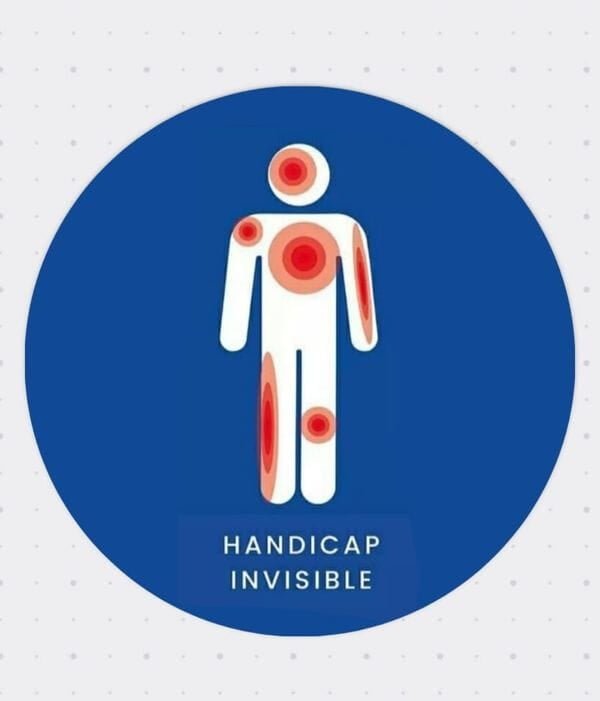 Pictogramme vectoriel représentant le handicap invisible, souvent symbolisé par une silhouette humaine associée à un point d’interrogation ou une icône abstraite. Ce visuel a pour objectif de sensibiliser à la reconnaissance des handicaps non apparents, comme les troubles cognitifs, psychiques, sensoriels ou maladies chroniques. Il est utilisé dans les démarches d’accessibilité, d’inclusion et de communication visuelle inclusive.